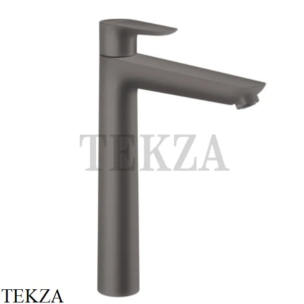 Hansgrohe Talis E Смеситель для раковины высокий, с донным клапаном 71716340, черный хром brushed