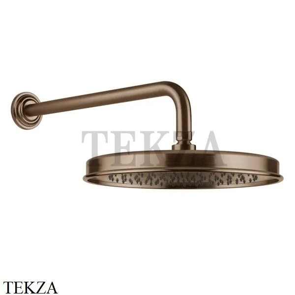 Gessi VENTI20 Верхний душ 300 с настенным креплением 65149-708, Copper Brushed