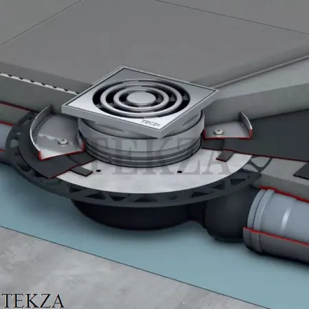 TECEdrainpoint S 120 Комплект трап дренажный стандартный с универсальным фланцем Seal System 3601200
