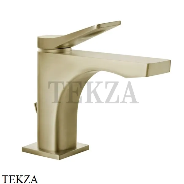 Gessi RILIEVO Смеситель для раковины, с донным клапаном 59005-727, Brushed Brass