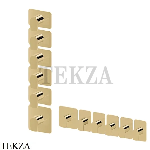 Newform HAKA Смеситель для душа, 5 потоков, внешняя часть 69873E.35.099, Silky Gold