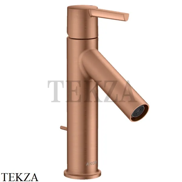 Axor Starck 100 Смеситель для раковины, с донным клапаном 10001310, Brushed Red Gold