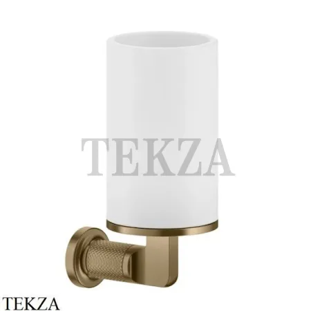 Gessi INCISO accessories Стакан настенный для зубных щеток, белый 58507-726, Warm Bronze Br.
