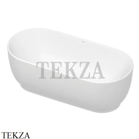 Duravit LUV Ванна овальная отдельно стоящая, с двумя наклонами для спины 700434000000000, акрил, белый глянец