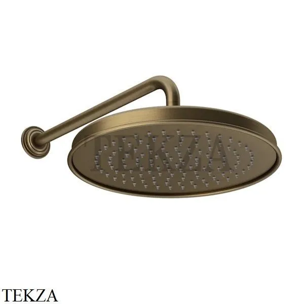 Gessi VENTI20 Верхний душ 300 с настенным креплением 65149-713, Antique Brass