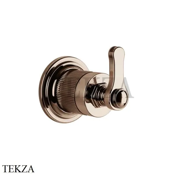 Gessi VENTI20 Вентиль запорный, 1 поток, внешняя часть 65247-030, Copper PVD