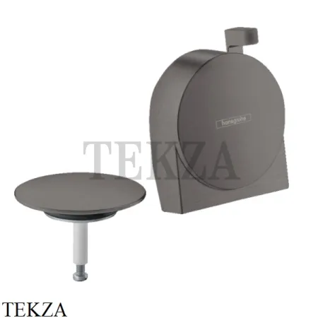 Hansgrohe Exafill S Внешняя часть излива для слива и перелива 58117340, черный хром brushed