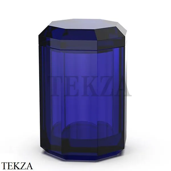 Decor Walther Kristall BMD Баночка универсальная с крышкой 0931495, Capri blue