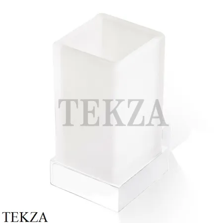 Decor Walther Corner WMG Стакан для зубных щеток настенный, стекло сатин-белый матовый