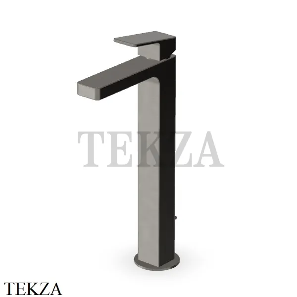 Zucchetti JINGLE Смеситель для раковины высокий, с донным клапаном ZIN691.C51, brushed metal black