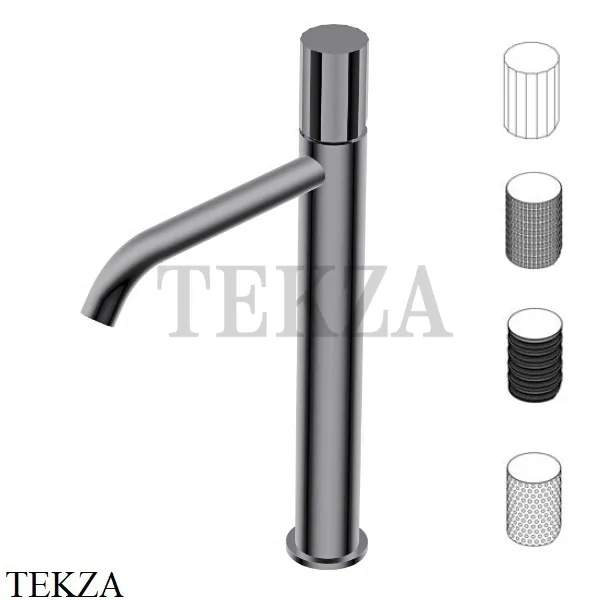 Ritmonio Diametro35 Impronte Смеситель для раковины без гарнитура PR51AV201 F31, Frosted Black Chrome