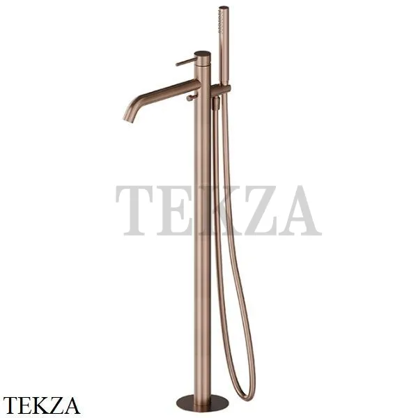 Newform X-Steel 316 Смеситель для ванны напольный, внешняя часть 69684EX.59.067, PVD Brushed copper bronze