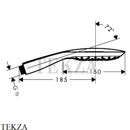 Hansgrohe Raindance Select E 150 3jet Душевой набор 27857000, хром глянец