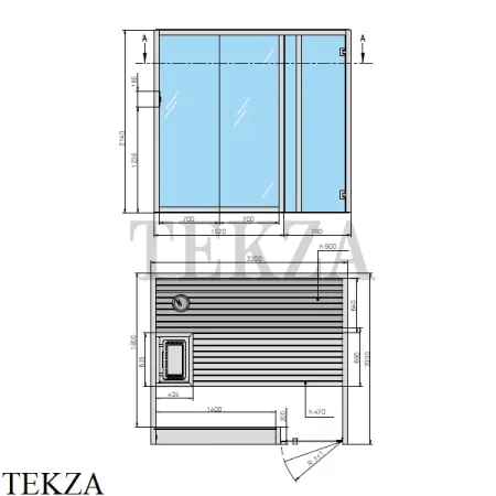 Effegibi YOKU.G 105 Сауна домашняя финская или BIO SA70300003