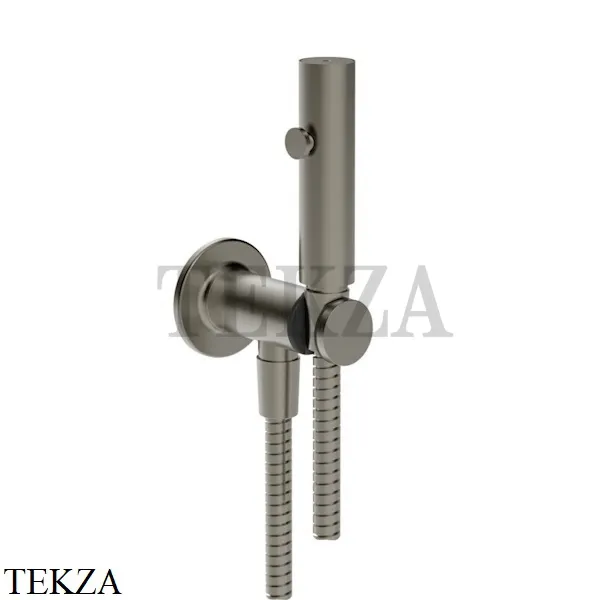Gessi INCISO SHOWER Гигиенический душ с держателем и выводом для шланга 58153-149, Finox Brushed Nickel