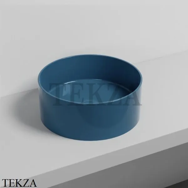 Cielo Theo Round Раковина накладная круглая, без перелива THLAT OL, Oltremare