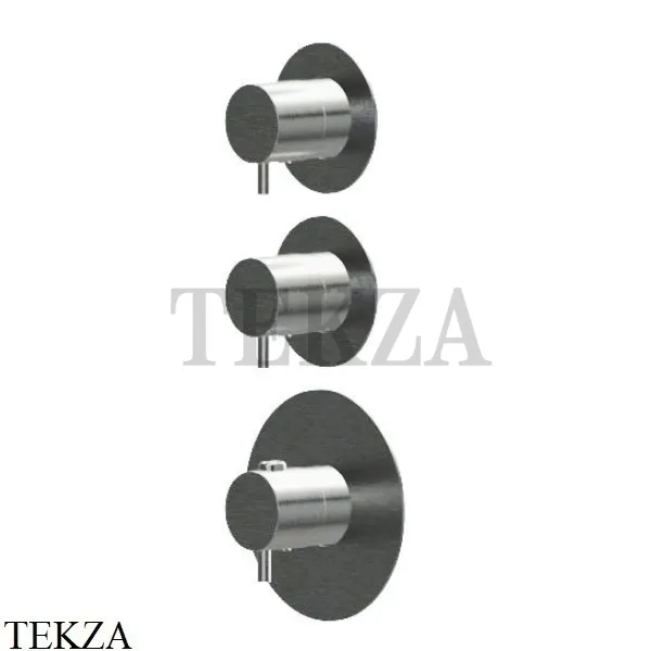 Newform X-Steel 316 Термостат для душа 2 потока, внешняя часть 69859EX.59.064. PVD Brushed gun metal