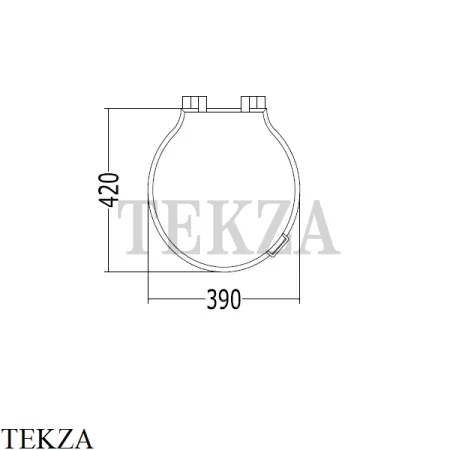 Devon&Devon ETOILE Сиденье крышка из МДФ 3IBSEBIAETCR, белый глянец-хром