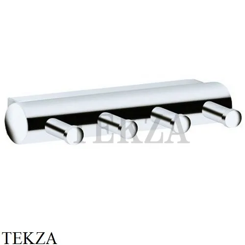 Keuco PLAN Планка с 4 крючками 14913010000, хром глянец