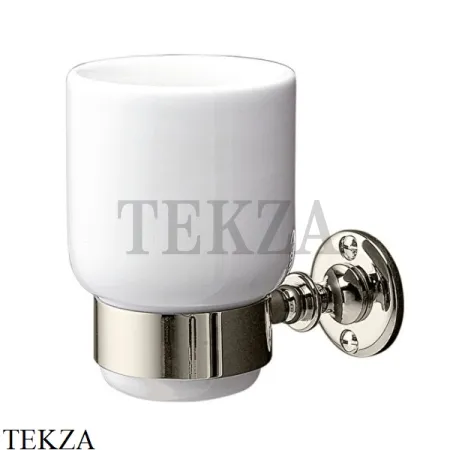 Devon&Devon FIRST CLASS Стакан настенный, керамика DD33070NK, никель глянец