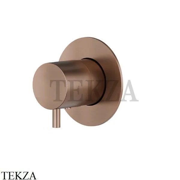 Newform X-Steel 316 Запорный вентиль, 1,3,4,5 потоков, внешняя часть 67671EX.59.067, PVD Brushed copper bronze