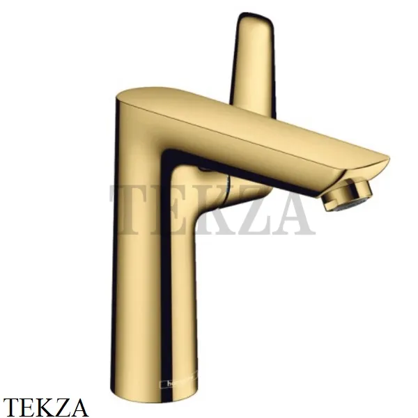 Hansgrohe Talis E Смеситель для раковины, с донным клапаном 71754990, золото глянец