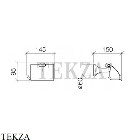 Dornbracht Madison Бумагодержатель с крышкой  83510361-00, хром глянец