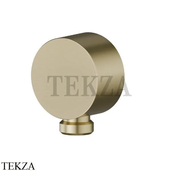 Newform Подключение воды к стене, вывод для шланга 2299.59.098, PVD Brushed pale gold