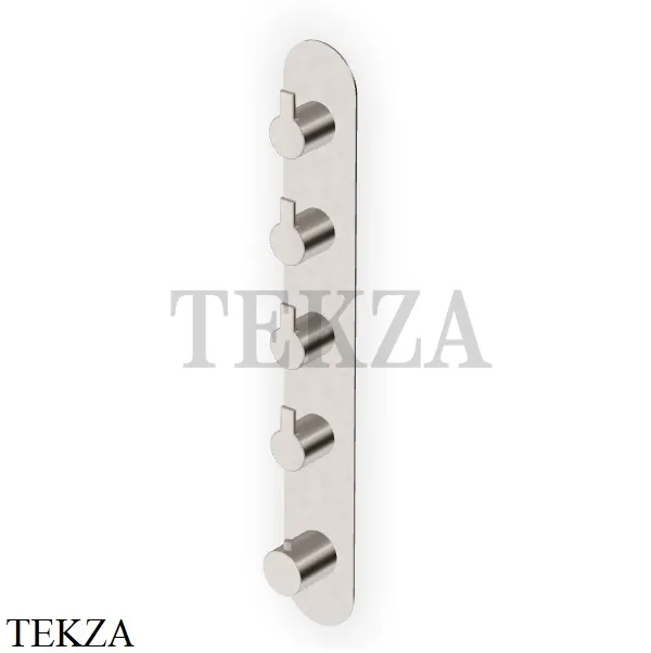 Zucchetti Gill Термостат для душа на планке, 4 потока, внешняя часть ZGL666.C3, brushed nickel