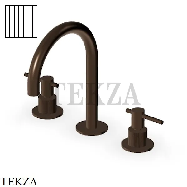 Zucchetti Helm Vertical Смеситель для раковины, без донного клапана ZHL515.XP21G2, brushed chocolate PVD