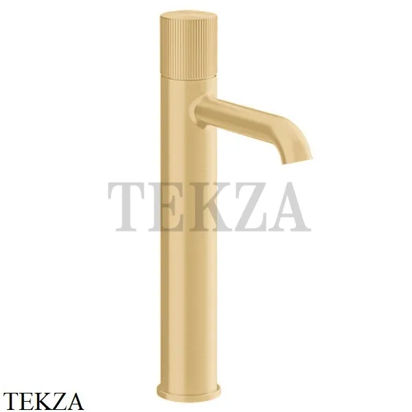 Gessi Habito RIGATO Смеситель для раковины высокий, без донного клапана 70504-710, Brass PVD
