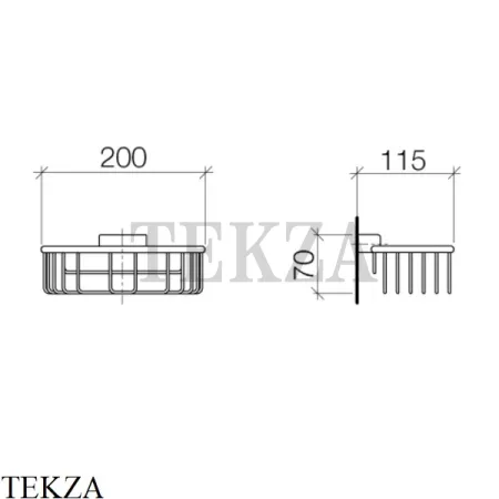 Dornbracht Корзинка-решетка для душевой зоны 83290970-00, хром глянец