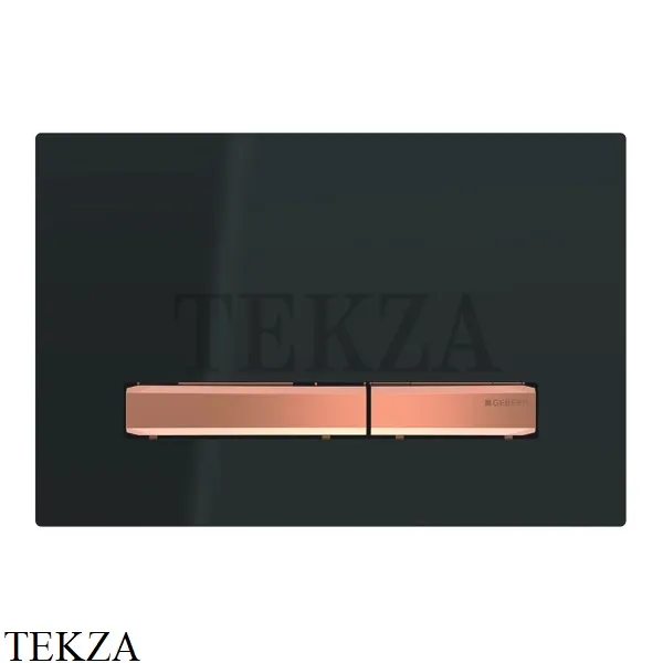 Geberit Sigma50 Клавиша смыва, стекло 115.670.DW.2, черный/красное золото