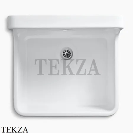 Kohler Gilford Мойка кухонная 61 с фартуком, одно отверстие K-12784-0, белый глянец