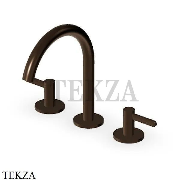 Zucchetti Isy22 Смеситель для раковины средний, без гарнитура ZIS3340.P21, brushed chocolate PVD
