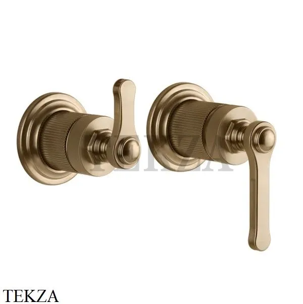 Gessi VENTI20 Смеситель для душа, 2 потока, вешняя часть 65038-726, Warm Bronze Br.
