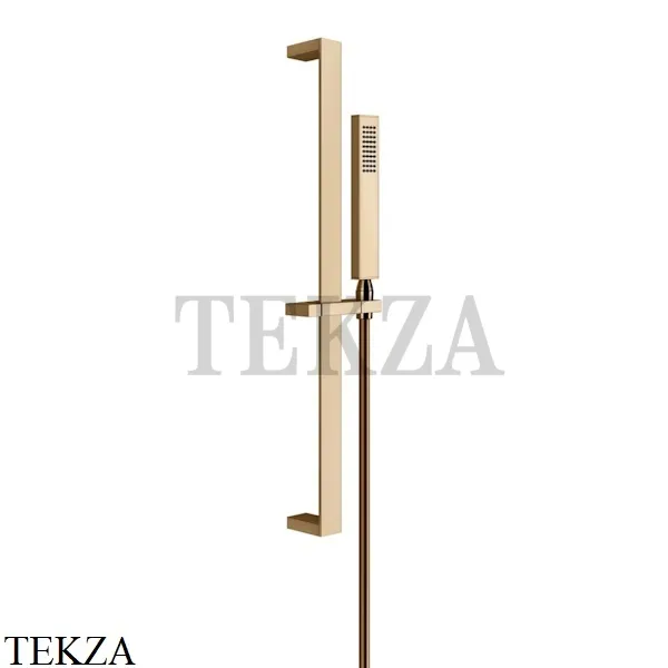 Gessi Rettangolo shower Штанга в комплекте с душевой лейкой, 1 режим 20145-735, Warm Bronze PVD