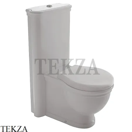 Globo Paestum Унитаз моноблок PA025BI+PA137BI, сиденье с микролифтом, белый глянец