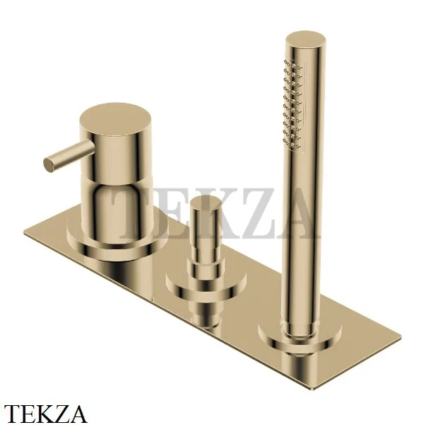 Ritmonio Diametro35 S Смеситель на борт ванны, с гарнитуром PR52EF101 CHX, Brushed Champagne