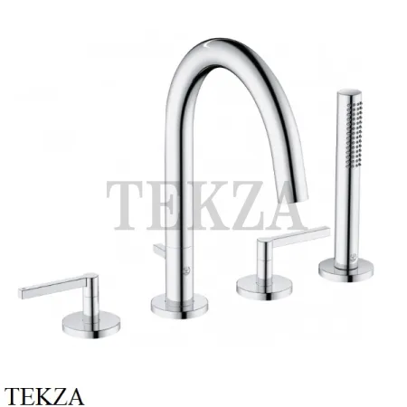 Kludi NOVA FONTE Puristic Смеситель для ванны, комплект 204250515, хром глянец