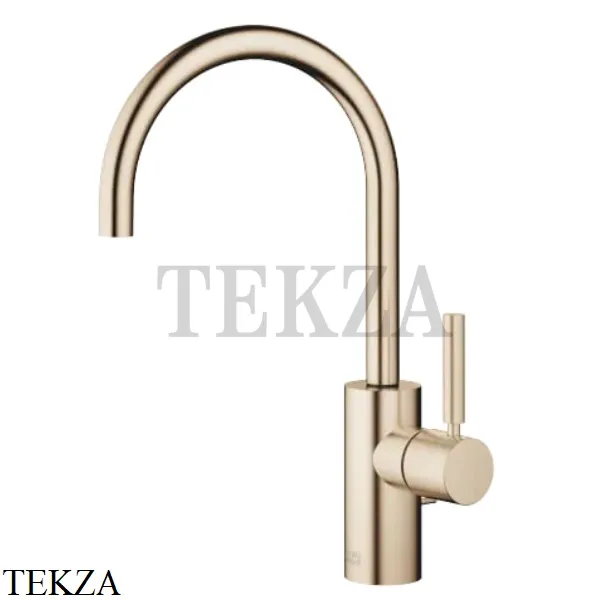 Dornbracht Meta Смеситель для раковины высокий 165, с донным клапаном 33560661-27, Brushed Light Gold