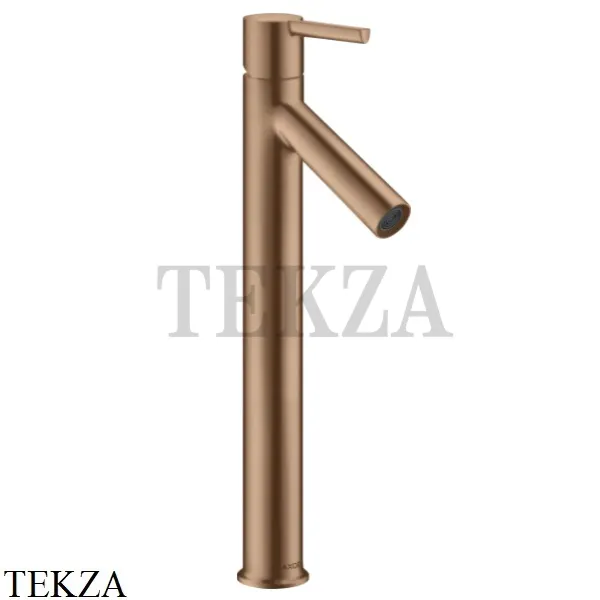 Axor Starck 250 Смеситель для раковины рычаговый, с донным клапаном 10103310, Brushed Red Gold