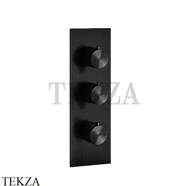 Gessi 316 WELLNESS Термостат 2 выхода на планке, внешняя часть 54514-299, Black XL