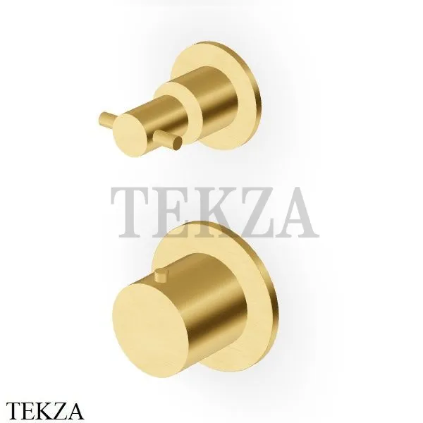 Zucchetti Helm Термостат для душа на 2-3 потока, внешняя часть ZH5806.XP41, brushed gold PVD