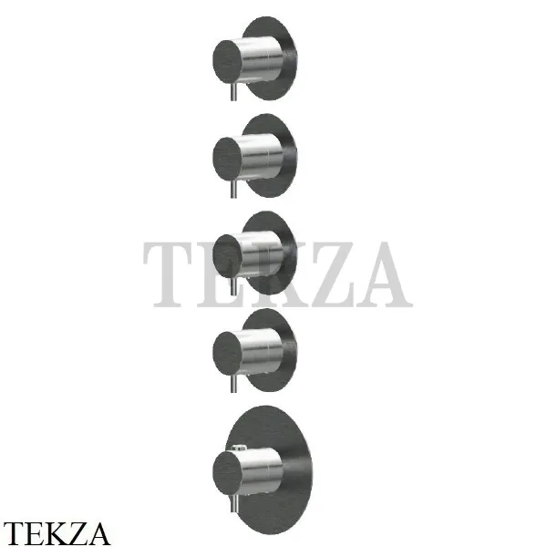 Newform X-Steel 316 Термостат для душа 4 потока, внешняя часть 69861EX.59.064, PVD Brushed gun metal