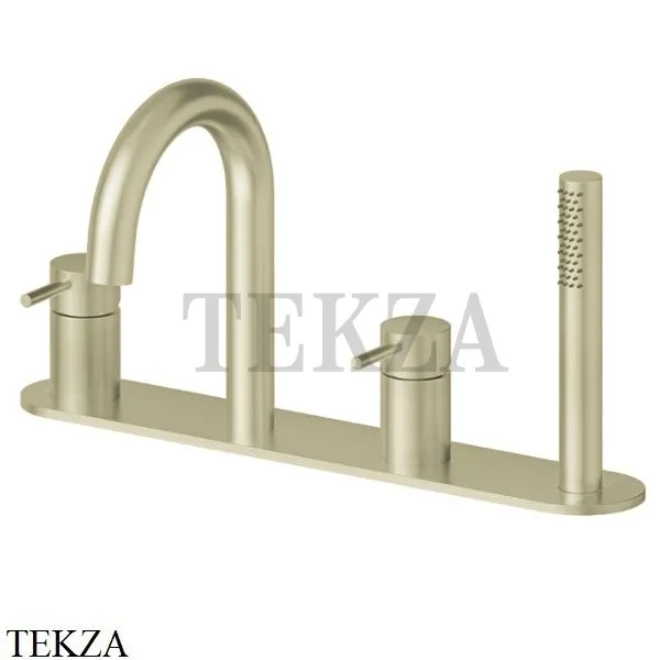 Newform X-Steel 316 Смеситель на борт ванны с гарнитуром 69689XC.59.098, PVD Brushed pale gold