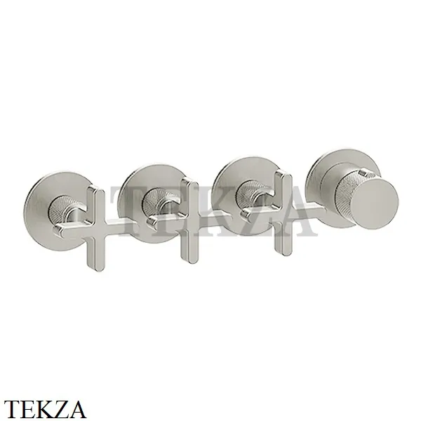 Gessi INCISO SHOWER Термостатический смеситель, 3 потока, внешняя часть 58436-720, Nickel PVD