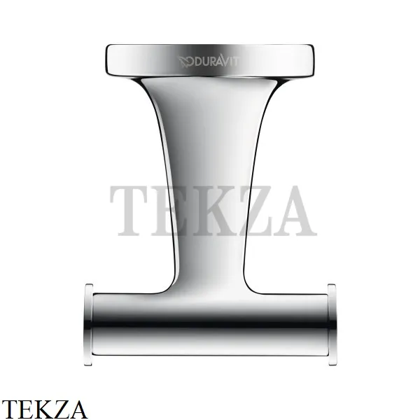 Duravit Starck T Крючок для халата и полотенца двойной 0099301000, хром глянец