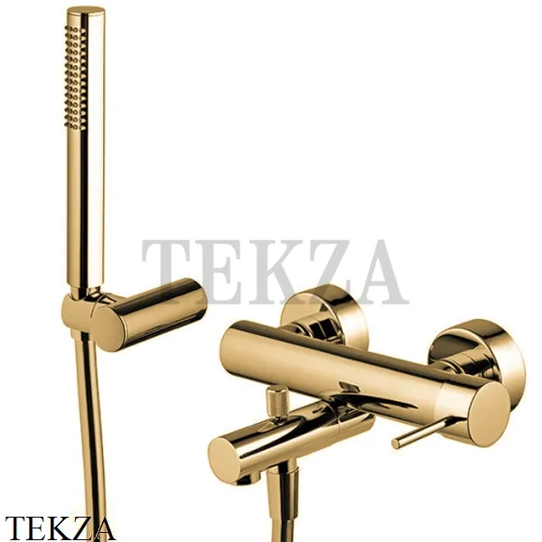 FIMA Carlo Frattini Spillo UP Смеситель для ванны с изливом, с гарнитуром F3034OS, Brushed gold