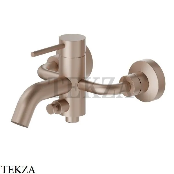 Newform XT Смеситель для ванны с изливом, без гарнитура, 4240.M0.072, Copper satin